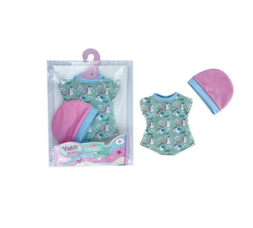 Одяг для пупса YLC 235 A (120) боді, шапочка, для ляльок зростом 30-35 см, в пакеті