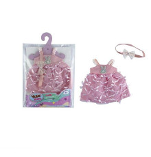 Одяг для пупса YLC 235 U (120) сукня, пов'язка на голову, в пакеті