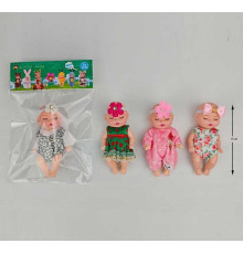 Пупс 12326 (800/2) висота - 11см, тіло — пластик, голова - гума, знімний одяг, рухомі елементи, в пакеті, в пакеті, ВИДАЄТЬСЯ ТІЛЬКИ МІКС ВИДІВ