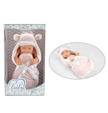 Пупс 209-4 (18/2) довжина 40 см, м’якотілий, ковдра-конверт, в коробці