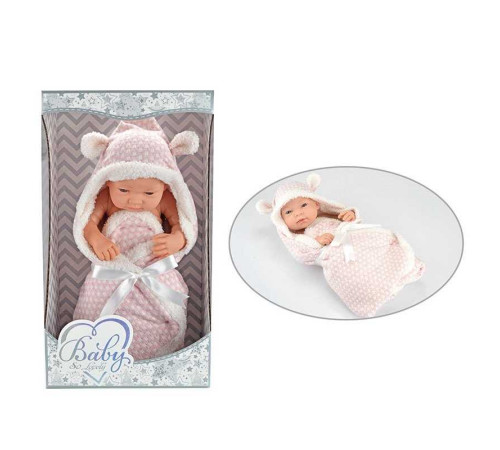 Пупс 209-4 (18/2) довжина 40 см, м’якотілий, ковдра-конверт, в коробці