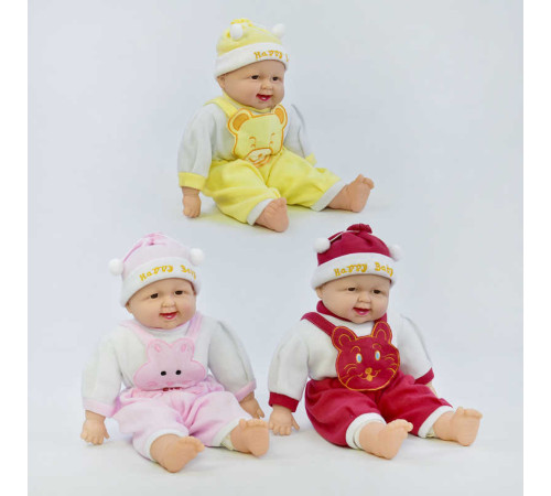 Пупс-сміхотун Х 2408-1 (30/2) сміється, 3 види, в пакеті, ВИДАЄТЬСЯ ТІЛЬКИ МІКС ВИДІВ