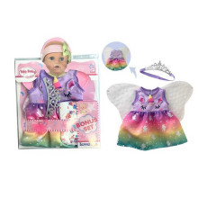Одяг для пупса BLC 209 B (96) сукня, фатинові крильця, діадема, підгузок, в пакеті