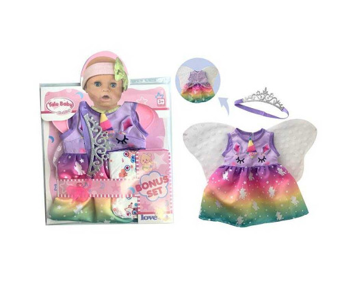 Одяг для пупса BLC 209 B (96) сукня, фатинові крильця, діадема, підгузок, в пакеті