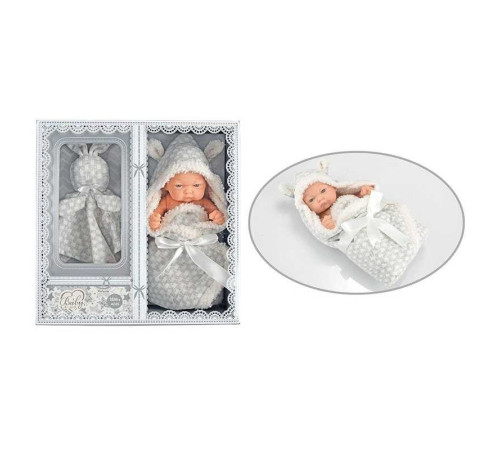 Пупс 215-1 (36/3) висота 25 см, рухомі кінцівки, плед з капюшоном, в коробці