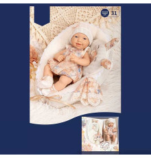 Пупс 8829-2 (16/2) висота 31 см, знімний одяг, матрацик з подушечкою, рушник, в коробці