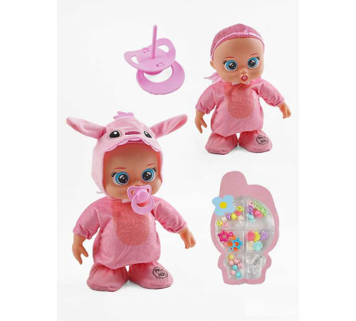 Пупс TK 2426-1 (40/2) висота 30 см, музичний чип, рухається, пісня англійською мовою,пустишка, набір прикрас, У ПАКЕТІ – в наличии! Купите сейчас у KAZKOVA