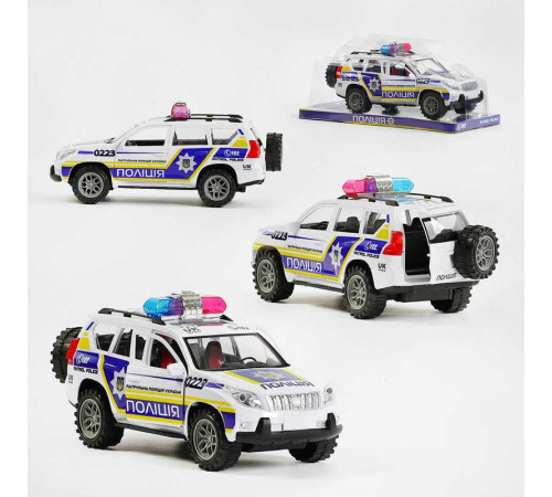 Джип "Поліція України" TK- 0223 (36/2) "TK Group", інерційний механізм, відчиняються двері та багажник, в слюді Джип "Поліція України" TK- 0223 (36/2) "TK Group", інерційний механізм, відчиняються двері та багажник, в слюді