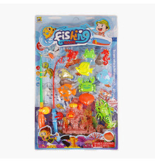 Риболовля 555-230 (40/2) 2 вудки, рибки 2-х видів, на листі