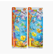 Риболовля 895 D-16 (88/2) 2 види, магнітна, вудочка з котушкою, 8 рибин, на листі