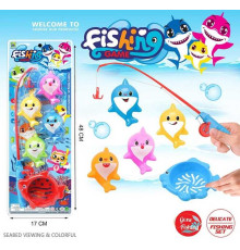 Риболовля 555-240 (120/2) магнітна, 4 рибки, на листі