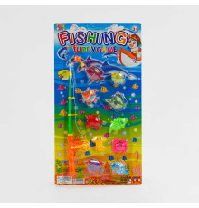 Рибалка 555-12 B (96/2) магнітна, 10 рибок, вудка з котушкою, на листі