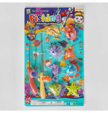 Риболовля 555-301 (72/2) магнітна, 8 рибок, 2 вудки, на листі