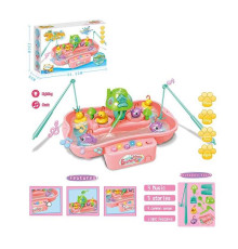 Риболовля QY 999 Штрих=92135 (48) РОЖЕВА, підсвічування, мелодії, в коробці