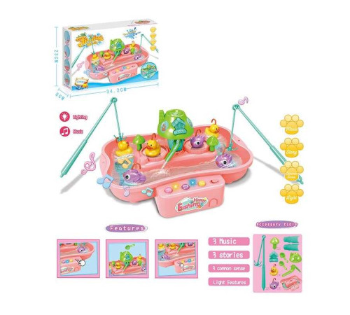Риболовля QY 999 Штрих=92135 (48) РОЖЕВА, підсвічування, мелодії, в коробці – в наличии! Купите сейчас у KAZKOVA