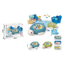 Риболовля 7731 B (48) 2 кольори, “Черепашка”, мелодія, магнітні рибки, в коробці