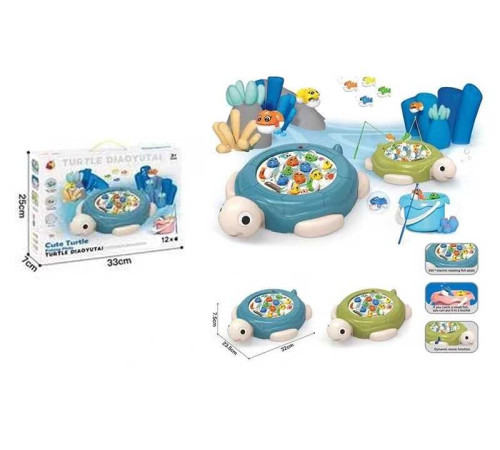 Риболовля 7731 B (48) 2 кольори, “Черепашка”, мелодія, магнітні рибки, в коробці – в наличии! Купите сейчас у KAZKOVA