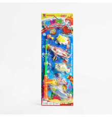 Риболовля 555-50 (96/2) магнітна, телескопічна вудка, 5 рибок, на листі