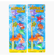 Риболовля 329 A 29 (120/2) 2 види, магнітна, 5 рибок, 1 вудка, на листі