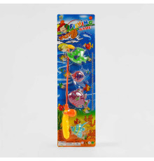 Риболовля 555-6 AB (144/2) магнітна вудка, 4 рибки, на листі