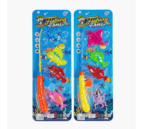 Риболовля 2024-1 (336/2) 2 види, на гачках, 4 рибки, 1 вудка, на листі – в наличии! Купите сейчас у KAZKOVA