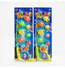 Риболовля 882-7 (144) 9 рибок, вудка, сачок, на листі