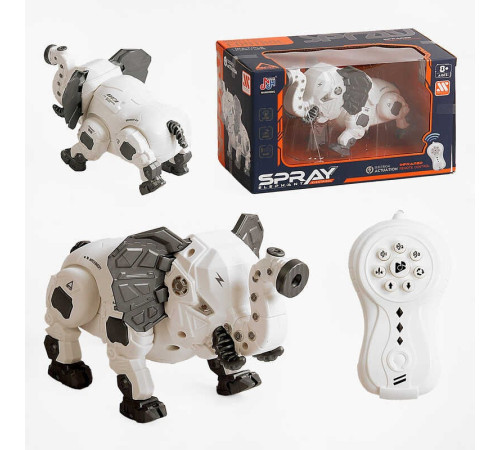 Слон на радіокеруванні 128 A-40 (24) світло, мелодія, звуки, рух вперед/назад, від батарейок, пульт, парогенератор, режими, в коробці