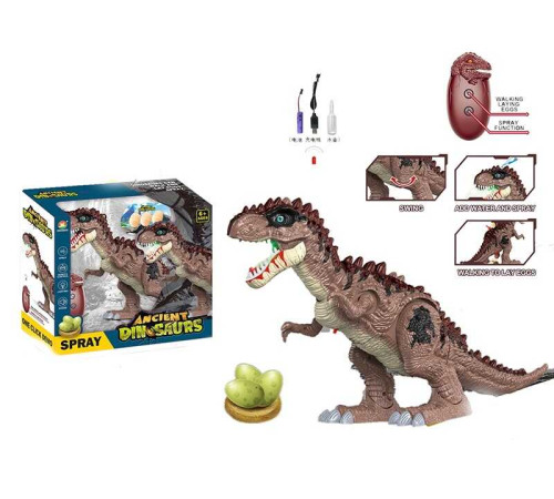 Динозавр на радіокеруванні 666-70 A (10/2) підсвічування, звук, парогенератор, ходить вперед/назад, відкладає яйця, від акумулятора 3.7 V, в коробці – в наличии! Купите сейчас у KAZKOVA