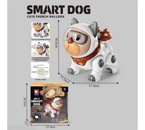 Песик на радіокеруванні G 253 A Штрих=80025 (27) озвучення англ мовою, мелодії, цікаві факти, підсвічування, в коробці