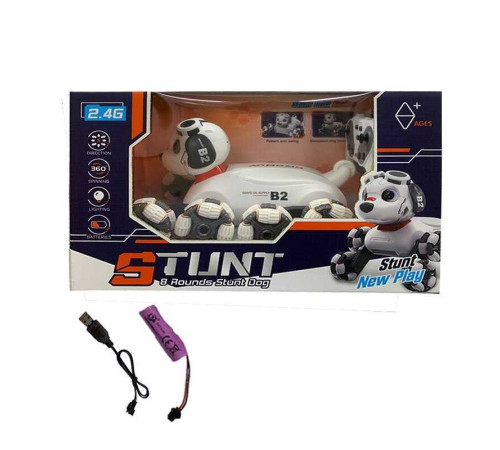 Песик на радіокеруванні 688 A-6 (24) акумулятор 3.7 V, USB кабель, музика, підсвічування, роликові колеса, пульт керування 2.4 Ghz, режим демонстрації, в коробці