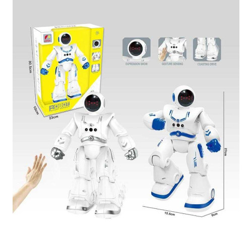 Робот на радіокеруванні CX 68 (24) 2 кольори, розмір - 15.5х9х27, вбудований акумулятор, пульт, USB - кабель, сенсорний датчик руху, англійська мова, мелодії, пісні, звуки, історії, танцює, ковзає, крокує, підсвічування, програмування, в коробці – в наличии! Купите сейчас у KAZKOVA