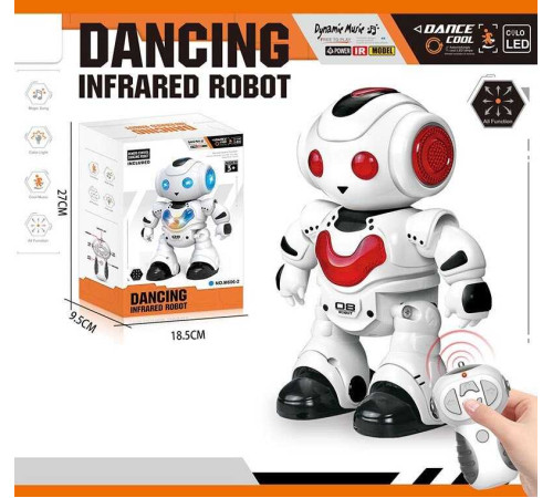 Робот на радіокеруванні M 606-2 (36) звуки, мелодії, підсвічування, режим демонстрації, в коробці – в наличии! Купите сейчас у KAZKOVA