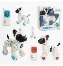 Песик на радіокеруванні 8006-1 (24/2) 2 кольори, вбудований акумулятор, пульт, підсвічування, звуки, мелодії, сенсор на голові, режим демонстрації, в коробці