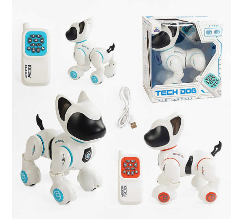 Песик на радіокеруванні 8006-1 (24/2) 2 кольори, вбудований акумулятор, пульт, підсвічування, звуки, мелодії, сенсор на голові, режим демонстрації, в коробці – в наличии! Купите сейчас у KAZKOVA