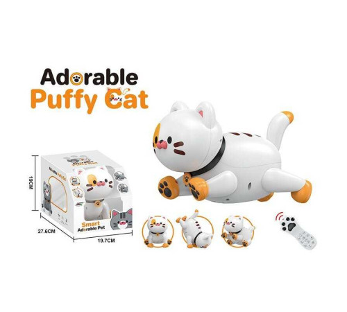 Кошеня на радіокеруванні K 48 Штрихкод=80787 (12) акумулятор 3.7 V, USB кабель, підсвічування, звук, музика, виконує команди, сенсорні датчики, програмування, в коробці – в наличии! Купите сейчас у KAZKOVA