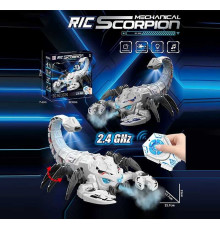 Скорпіон на радіокеруванні 8893 (48/2) 2 кольори, підсвічування, від батарейок, звуки, парогенерація, проєктор, ходить, мелодії, пульт 2.4 GHz, в коробці