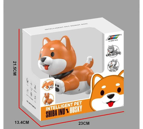 Собачка на радіокеруванні K 47 Штрихкод=80749 (12) акумулятор 3.7 V, USB кабель, підсвічування, звук, музика, виконує команди, сенсорні датчики, програмування, в коробці