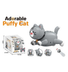 Кошеня на радіокеруванні K 48 Штрихкод=80794 (12) акумулятор 3.7 V, USB кабель, підсвічування, звук, музика, виконує команди, сенсорні датчики, програмування, в коробці