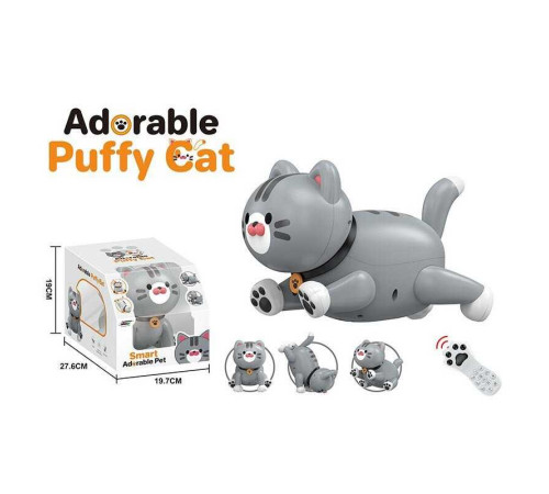 Кошеня на радіокеруванні K 48 Штрихкод=80794 (12) акумулятор 3.7 V, USB кабель, підсвічування, звук, музика, виконує команди, сенсорні датчики, програмування, в коробці – в наличии! Купите сейчас у KAZKOVA