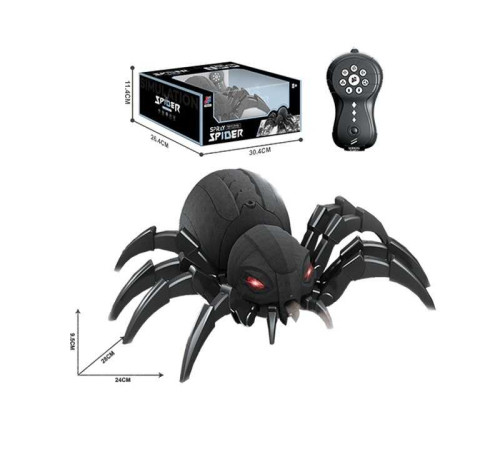 Павук на радіокеруванні 128 A-35 (24) рухається, звуки, мелодії, підсвічування очей, парогенератор, в коробці