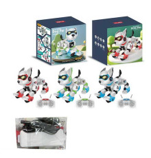 Песик на радіокеруванні K 101 (12) акум. 3,7 V, пульт 2,4 Ghz, музика, світло, звуки, виконує команди, сенсорний датчик, 3 кольори, в коробці, ВИДАЄТЬСЯ ТІЛЬКИ МІКС ВИДІВ