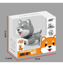 Собачка на радіокеруванні K 47 Штрихкод=80756 (12) акумулятор 3.7 V, USB кабель, підсвічування, звук, музика, виконує команди, сенсорні датчики, програмування, в коробці