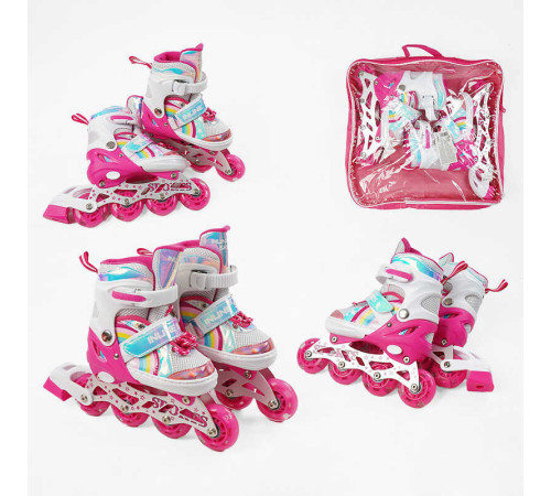 Ролики 75504-S розмір 29-33 (6) колір РОЖЕВИЙ, устілка 18-20 см, колеса PU, d коліс – 6 см, підсвічування коліс, в сумці – в наличии! Купите сейчас у KAZKOVA Ролики 75504-S розмір 29-33 (6) колір РОЖЕВИЙ, устілка 18-20 см, колеса PU, d коліс – 6 см, підсвічування коліс, в сумці – в наличии! Купите сейчас у KAZKOVA