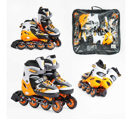 Ролики 75677-М Best Roller /розмір 34-37/ колір – ПОМАРАНЧЕВИЙ (6) колеса PU, ПЕРЕДНЄ КОЛЕСО СВІТЛО, устілка 21.5-24 см, d колес – 7 см, в сумці – в наличии! Купите сейчас у KAZKOVA Ролики 75677-М Best Roller /розмір 34-37/ колір – ПОМАРАНЧЕВИЙ (6) колеса PU, ПЕРЕДНЄ КОЛЕСО СВІТЛО, устілка 21.5-24 см, d колес – 7 см, в сумці – в наличии! Купите сейчас у KAZKOVA