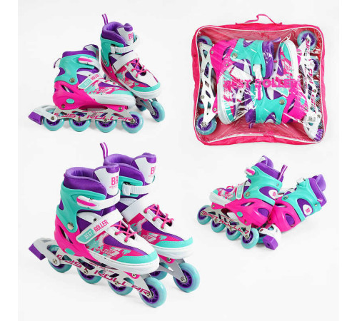 Ролики 54704-L Best Roller /розмір 38-42/ колір – ФІОЛЕТОВИЙ (6) колеса PU, ПЕРЕДНЄ КОЛЕСО СВІТЛО, устілка 24.5-26.5 см, d колес – 7 см, в сумці – в наличии! Купите сейчас у KAZKOVA Ролики 54704-L Best Roller /розмір 38-42/ колір – ФІОЛЕТОВИЙ (6) колеса PU, ПЕРЕДНЄ КОЛЕСО СВІТЛО, устілка 24.5-26.5 см, d колес – 7 см, в сумці – в наличии! Купите сейчас у KAZKOVA