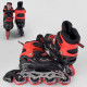 Ролики 8211-S Best Roller / розмір 30-33 / колір - ЧЕРВОНИЙ (6) колеса PU, ПЕРЕДНЄ КОЛЕСО СВІТЛО, в сумці, устілка – 17-19.5 см, d коліс - 6.5 см, – в наличии! Купите сейчас у KAZKOVA