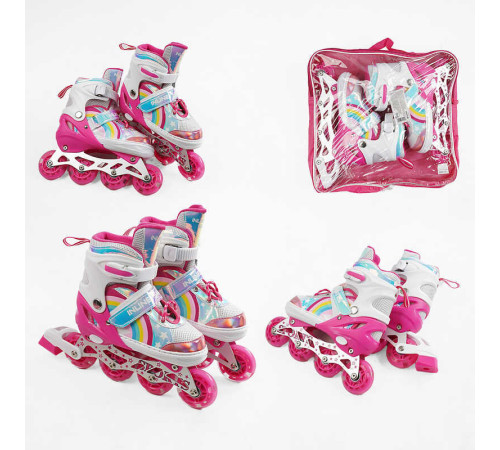 Ролики 44079-М розмір 34-38 (6) колір РОЖЕВИЙ, колеса PU, d коліс – 6 см, устілка 21-24 см, підсвічування коліс, в сумці – в наличии! Купите сейчас у KAZKOVA Ролики 44079-М розмір 34-38 (6) колір РОЖЕВИЙ, колеса PU, d коліс – 6 см, устілка 21-24 см, підсвічування коліс, в сумці – в наличии! Купите сейчас у KAZKOVA