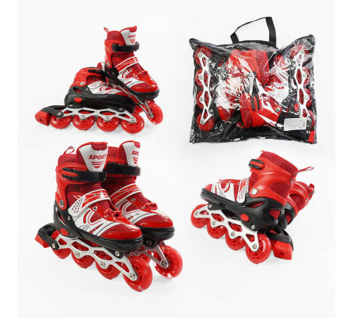 Ролики 63950-L /розмір 39-43/ колір – ЧЕРВОНИЙ (6) колеса PU, устілка 24-27 см, ПЕРЕДНЄ КОЛЕСО СВІТЛО, d – 6.5 см, в сумці – в наличии! Купите сейчас у KAZKOVA Ролики 63950-L /розмір 39-43/ колір – ЧЕРВОНИЙ (6) колеса PU, устілка 24-27 см, ПЕРЕДНЄ КОЛЕСО СВІТЛО, d – 6.5 см, в сумці – в наличии! Купите сейчас у KAZKOVA