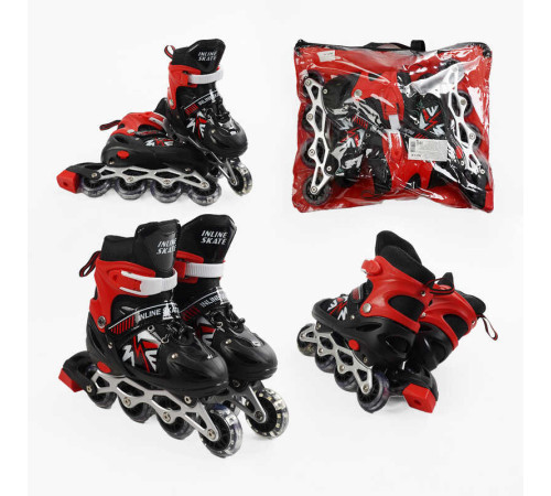 Ролики 38211-М /розмір 34-38/ колір – ЧЕРВОНИЙ – в наличии! Купите сейчас у KAZKOVA