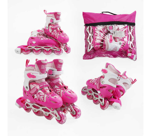 Ролики 24010-S /розмір 29-33/ колір – РОЖЕВИЙ – в наличии! Купите сейчас у KAZKOVA